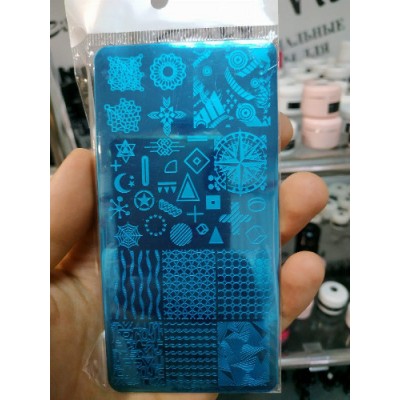 Пластина для стемпинга для дизайна ногтей Кружева арт.XY-S11