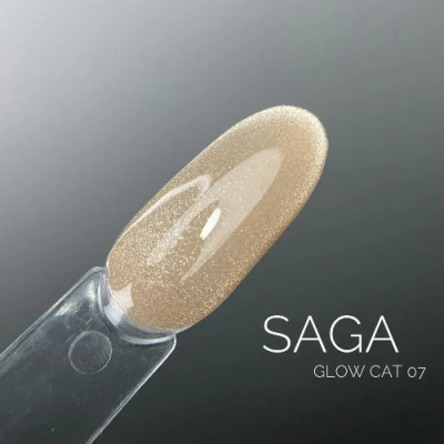 Saga Professional Гель-лак Кошачий глаз GLOW CAT №01 9 мл 07