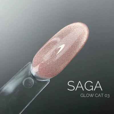 Saga Professional Гель-лак Кошачий глаз GLOW CAT №01 9 мл 03