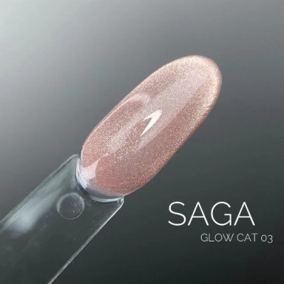 Saga Professional Гель-лак Кошачий глаз GLOW CAT №02 9 мл 03