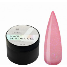 SAGA Builder Gel Magic №04 бежевый с разноцветной талью, 15 мл