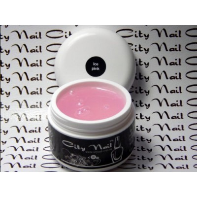 Строительный гель для наращивания ногтей Ice pink (прозрачный) ТМ CityNail