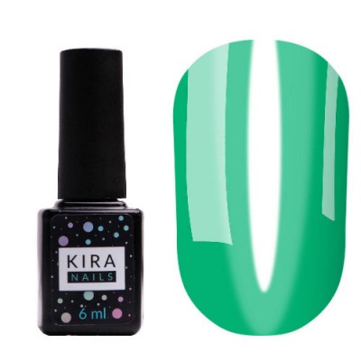 Ель-лак Kira Nails Vitrage №V05 (зеленый, витражный), 6 мл