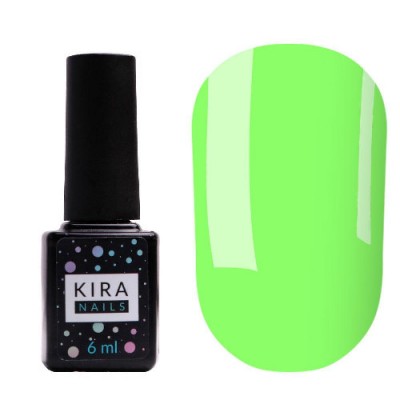 Гель-лак Kira Nails №077 (салатовый, эмаль), 6 мл