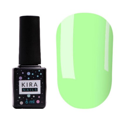 Гель-лак Kira Nails №025 (бледный салатовый, эмаль), 6 мл