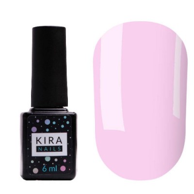 Гель-лак Kira Nails №001 (розовый для френча, полупрозрачный, эмаль), 6 мл