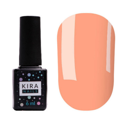 Гель-лак Kira Nails №142 (персиково-розовый, эмаль), 6 мл