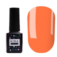 Гель-лак Kira Nails №019 (морковный, неоновый), 6 мл