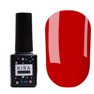 Гель-лак Kira Nails №143 (темно-морковный, эмаль), 6 мл