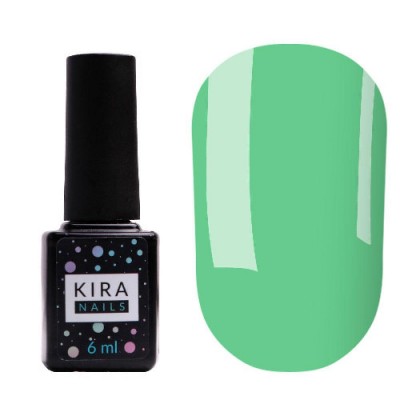 Гель-лак Kira Nails №129 (бирюзовый, эмаль), 6 мл