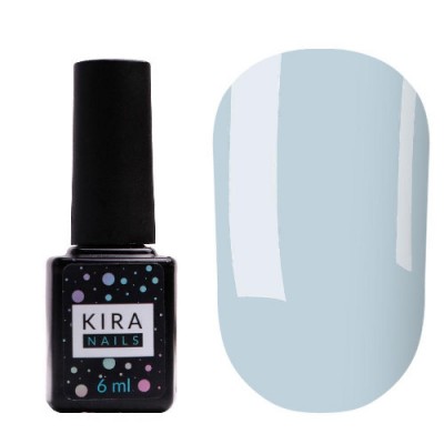 Гель-лак Kira Nails №132 (нежно-голубой, эмаль), 6 мл