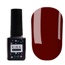 Гель-лак Kira Nails №034 (темный красный, эмаль), 6 мл