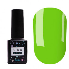 Гель-лак Kira Nails №125 (приглушенный светло-зеленый, эмаль), 6 мл