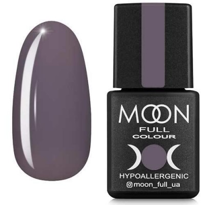 Гель-лак MOON FULL color Gel polish №195 (темный пепел, эмаль), 8 мл