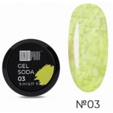 Гель лак ANDIPROF Gel soda 03 гель лак с хлопьями. 5 мл