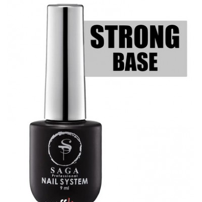 База для ногтей SAGA Professional Rubber Base Strong, 9 мл