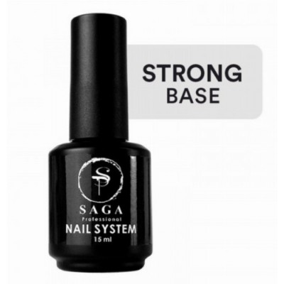 База для ногтей SAGA Professional Rubber Base Strong, 15 мл