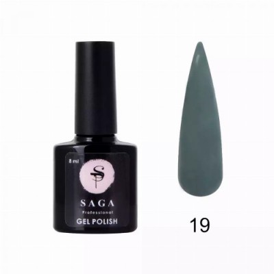 Камуфлирующая база Saga Color Base №19 (темный серо-бирюзовый) 8 мл