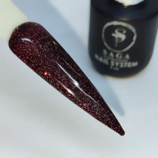 Светоотражающий гель-лак Saga Fiery №24, 8 ml