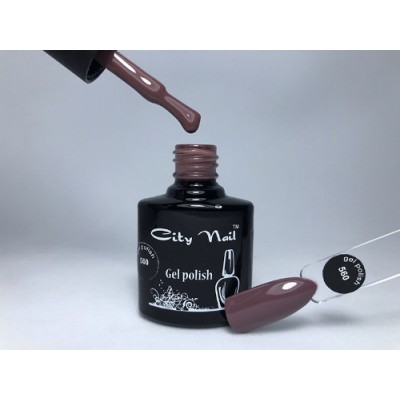 Сливовый гель лак  City Nail 560 - Цвет баклажан гель лак - Цветные гель-лаки для ногтей