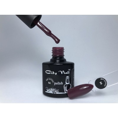 Гель-лак CityNail 94 баклажановый - Цвет баклажан гель лак - Гель Лак для Ногтей Темно Фиолетовый 10