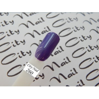 Фиолетовый гель лак City Nail № 260  - Фиолетовый цвет гель-лака