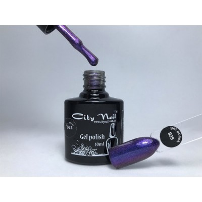Гель-лак Сity Nail № 925 (6 мл) - Глиттерный гель лак с разноцветными блестками для дизайна ногтей