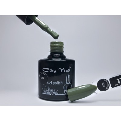 Гель-лак оливковый хаки CityNail №626 ( темно-зеленый Dark Olive темная олива ) 10 мл