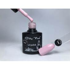 Светло розовый пудровый  гель лак CityNail 1044 - Нежно-розовый лак - Розовый гель лак Розовый цвет гель-лака
