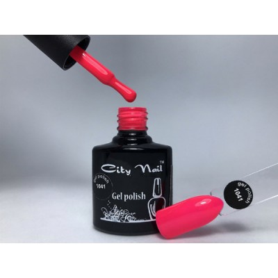 Гель-лак CityNail 1041 кораловый (красный, алый, розовый) - Яркий гель-лак оттенки 10