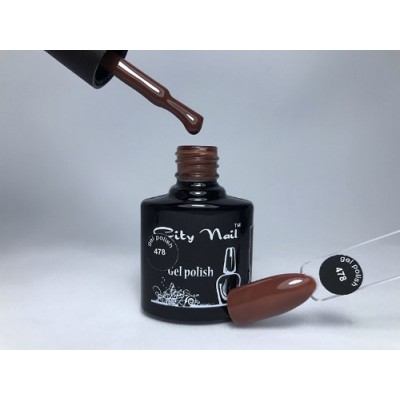 Гель-лак коричневый CityNail 478 - Шоколадный цвет гель-лака - Коричневые гель-лаки