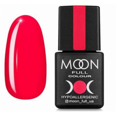 Гель-лак MOON FULL color Gel polish №126 (яркий, огненно-розовый), 8 мл