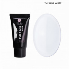 Полигель PolyGel SAGA White, белый, 30 мл