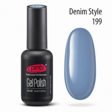 Гель лак PNB 199 Denim Style голубой джинсовый 8 мл США
