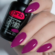 Гель-лак PNB 231 Burgundy (Розово-бордовый), 8 мл