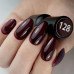 Гель-лак PNB № 128 Marsala (марсала, эмаль), 8 мл