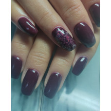 Гель-лак PNB № 128 Marsala (марсала, эмаль), 8 мл