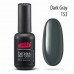 Гель-лак PNB 153 Dark Grey серый, 8мл
