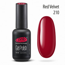 Гель-лак PNB № 210 Red Velvet, 8 мл