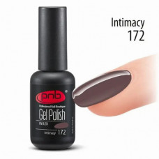 Гель лак PNB №172 Intimacy (горячий шоколад, эмаль), 8 мл - Темные цвета гель лаков