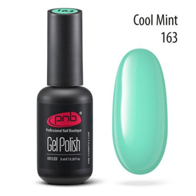 Гель-лак PNB 163 Cool Mint (Мятный), 8 мл