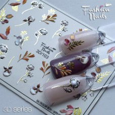 Слайдер-дизайн Fashion nails 3D Crystal Цветы арт.3D/103