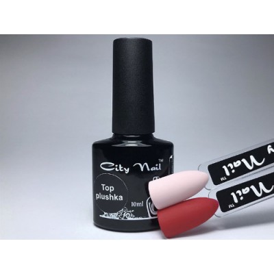 Матовый топ Плюшка Top Plushka City Nail