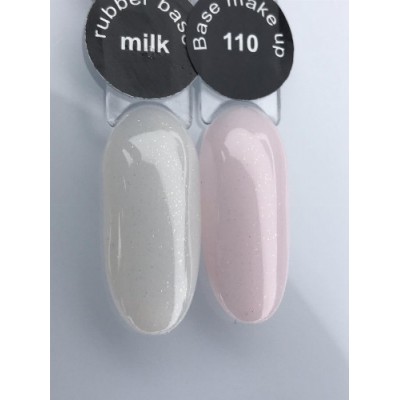 База для Гель Лака Каучуковая с Шиммером City Nail 10мл - Камуфлирующая база с шиммером Натуральная Розовый с шиммером