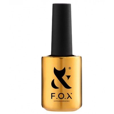 Топовое покрытие для гель лака F.O.X Top Rubber (алюминий), 30 ml 14