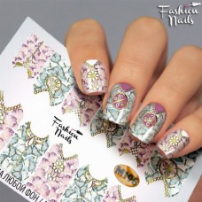 Слайдер-дизайн Fashion nails - наклейка на ногти - бабочки