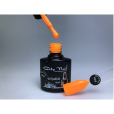Оранжевый гель лак City Nail 1012 ( морковный. яркий гель-лак )