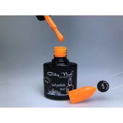 Оранжевый гель лак City Nail 1012 ( морковный. яркий гель-лак ) 10мл