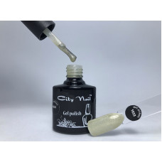 Гель лак светло серый с мелким шиммером CityNail №1033 - Гипоаллергенные гель лаки для ногтей