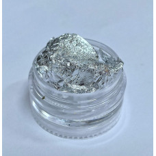 Жатая фольга серебро сусальное золото для декора серебристая для дизайна ногтей - Фольга Жатка Потль